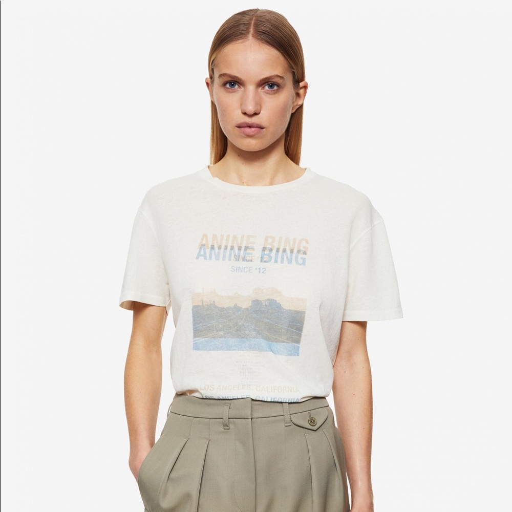 ANINE BING Harper Desert Road Tee